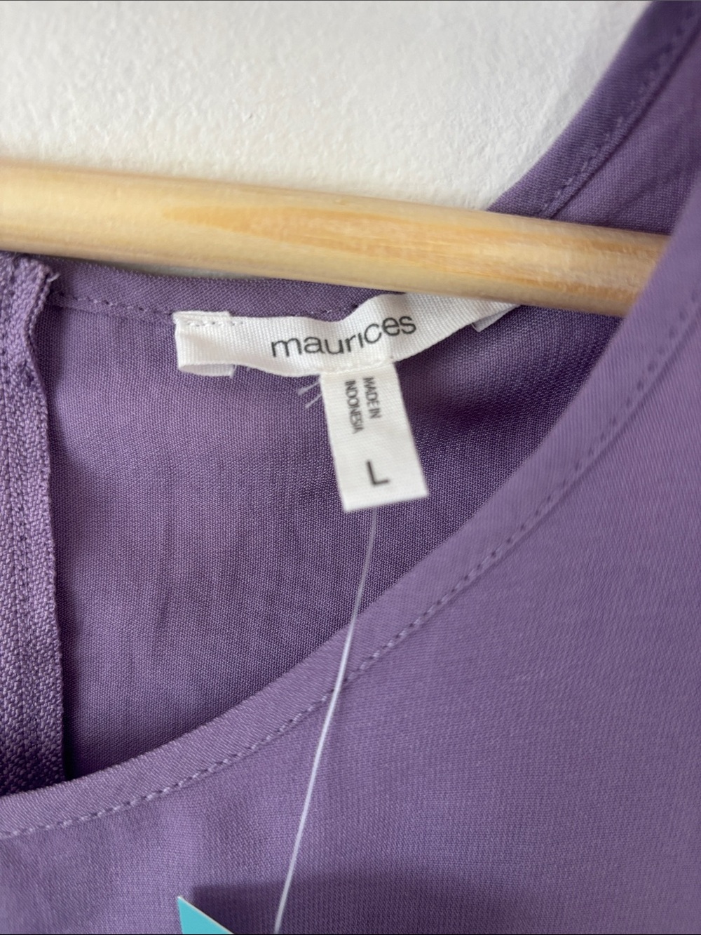 Women's Lavender Short-Sleeve Blouse - Maurices - Picture 4 of 6